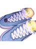 Nike Blue Yellow Pink Sneakers Size 8 1/2 - photo 2