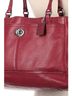 Coach 100% Leather Burgundy Leather Tote One size - photo 3