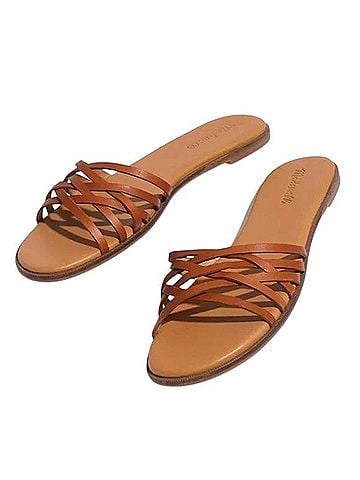 Madewell Tracie Crisscross Slide Sandals Sandals (view 1)