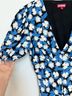 STAUD 65% Rayon 35% Viscose 100% Polyester Floral Blue White Black Cocktail Dress Size 6 - photo 5