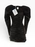 Halpern Solid Black Cocktail Dress Size 6 - photo 4