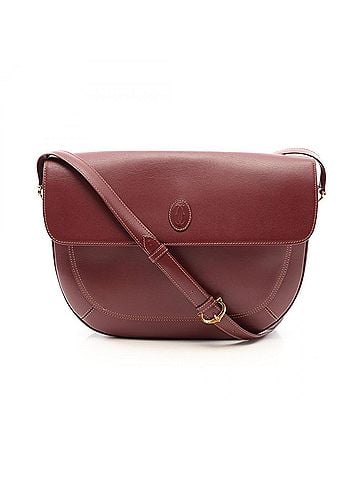Cartier Cartier Must Line Shoulder Bag/Handbag, Leather, Women's, Bordeaux (Burgundy) (view 1)