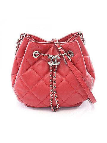 Chanel Chanel Matelassé Shoulder Bag/Handbag, Lambskin Leather, Women's, Red, AS1801 (view 1)