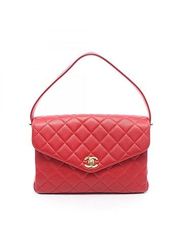 Chanel Chanel Matelassé Handbag, Caviar Leather (Grained Calfskin), Women's, Red (view 1)