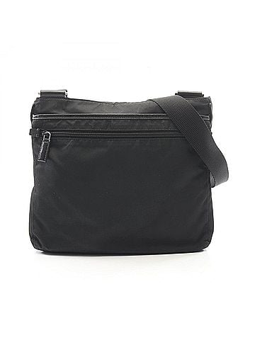 Prada Prada TESSUTO+SAFFIANO Shoulder Bag/Handbag, Nylon &amp; Saffiano Leather, Women's, Black (VA0251) (view 1)