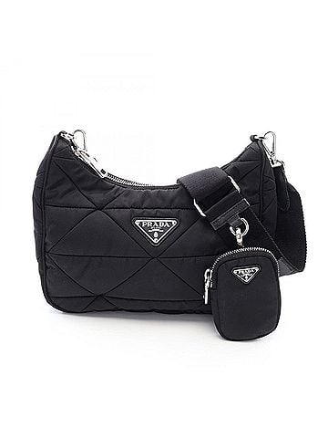 Prada Prada TESSUTO QUILTING Shoulder Bag/Handbag, Nylon, Women's, Black, 1BC151 (view 1)