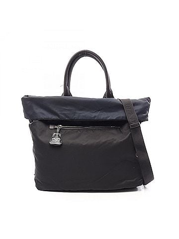 Prada Prada TESSUTO DOUBLE Reversible 2-Way Tote Bag/Handbag, Nylon, Women's, Black/Navy, BR4490 (view 1)