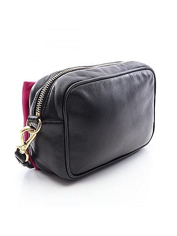 Prada Prada PRADA Shoulder Bag Handbag Leather Women's Black/Pink (view 2)