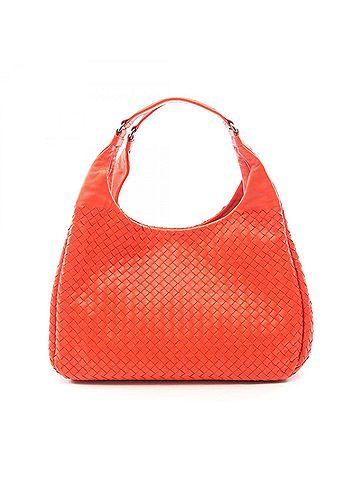 Bottega Veneta Bottega Veneta Large Campana Bag, Intrecciato Shoulder Bag/Handbag, Leather, Women's, Red (view 1)