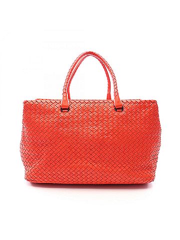 Bottega Veneta Bottega Veneta Intrecciato Tote Bag Handbag Leather Women's Red (view 1)