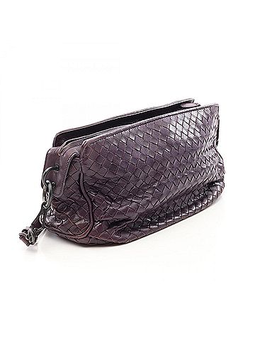 Bottega Veneta Bottega Veneta Intrecciato Shoulder Bag/Handbag, Leather, Women's, Purple (view 2)