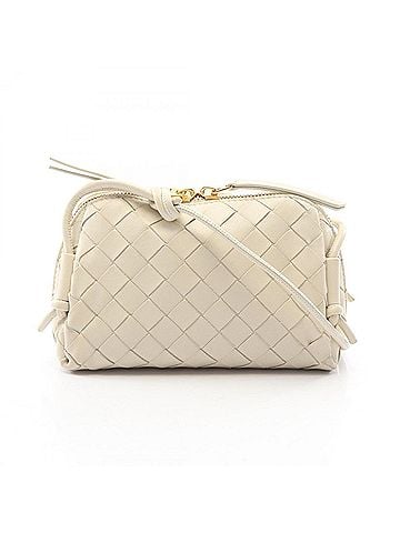 Bottega Veneta Bottega Veneta Intrecciato Shoulder Bag/Handbag, Leather, Women's, White, 794258VCPP19197 (view 1)