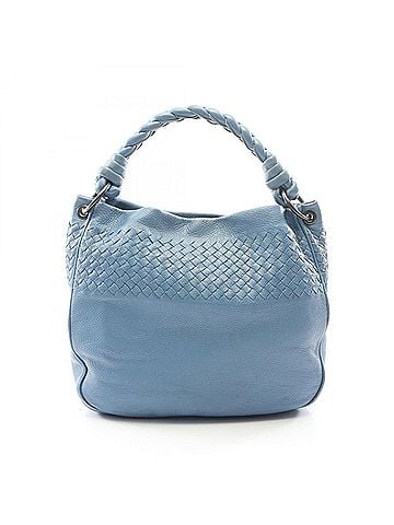 Bottega Veneta Bottega Veneta Intrecciato Shoulder Bag/Handbag, Leather, Women's, Blue (view 1)