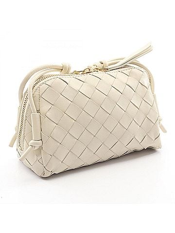 Bottega Veneta Bottega Veneta Intrecciato Shoulder Bag/Handbag, Leather, Women's, White, 794258VCPP19197 (view 2)