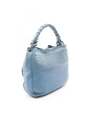 Bottega Veneta Bottega Veneta Intrecciato Shoulder Bag/Handbag, Leather, Women's, Blue (view 2)