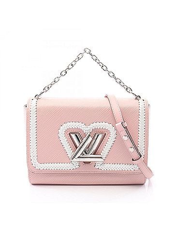Louis Vuitton Louis Vuitton Twist MM 2-Way Handbag, Leather, Epi Women's, Pink/White, M53126 (view 1)