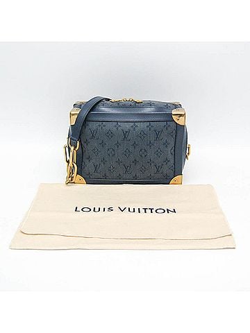 Louis Vuitton Louis Vuitton Monogram Denim Soft Trunk M44723 Women's Shoulder Bag Blue (view 2)