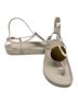 Tory Burch 100% Leather Solid Gold Ivory Sandals Size 8 - photo 2