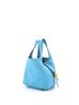Hermès 100% Leather Blue Picotin Lock Bag Clemence PM One size - photo 3