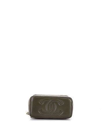 Chanel Pick Me Up Top Handle Vanity Case with Chain Quilted Lambskin Small (view 2)