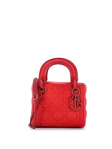 Christian Dior Ultra Matte Lady Dior Chain Bag Cannage Quilt Calfskin Mini (view 1)
