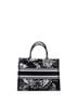 Christian Dior 100% Canvas Plain Black Book Tote Embroidered Canvas Medium One size - photo 4