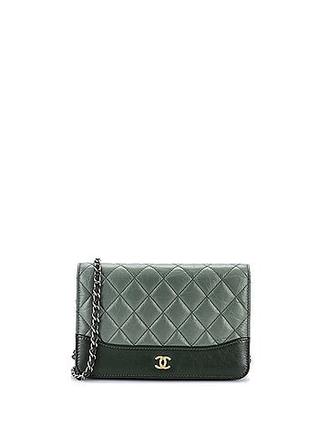 Chanel Gabrielle Wallet on Chain Quilted Aged Calfskin (view 1)