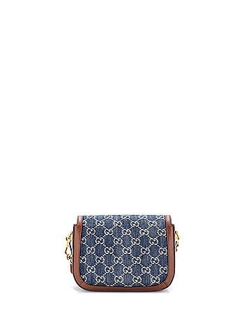Gucci Horsebit 1955 Shoulder Bag GG Denim Mini (view 2)