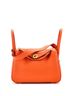 Hermès 100% Leather Orange Lindy Bag Clemence 26 One size - photo 1