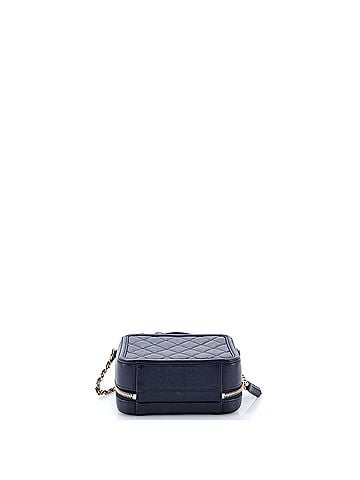 Chanel Filigree Vanity Case Quilted Caviar Small (view 2)