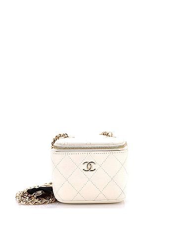 Chanel Camellia Bow Vanity Case with Chain Quilted Lambskin Mini (view 1)