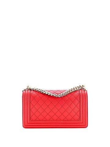 Chanel Boy Flap Bag Quilted Caviar Old Medium (view 2)