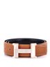 Hermès 100% Leather Brown Constance Reversible Belt Leather Wide One size - photo 1