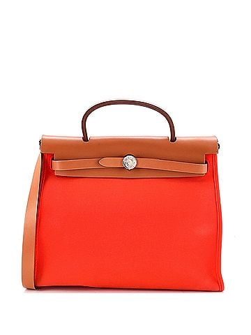 Hermès Herbag Zip Leather and Toile 31 (view 1)
