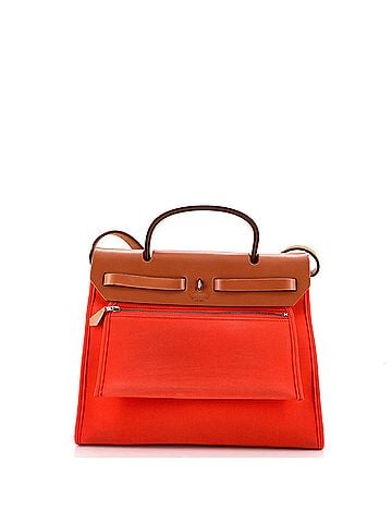 Hermès Herbag Zip Leather and Toile 31 (view 2)