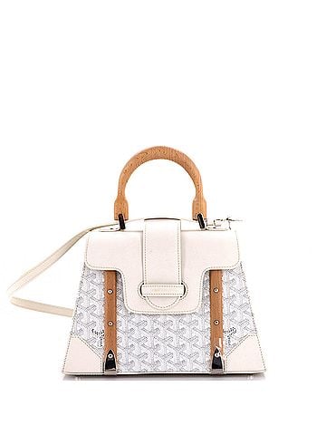 Goyard Saigon Top Handle Bag Coated Canvas with Leather PM (view 1)