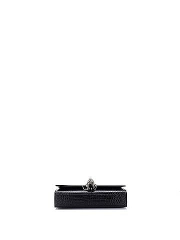 Saint Laurent Classic Monogram Tassel Crossbody Bag Crocodile Embossed Leather Medium (view 2)