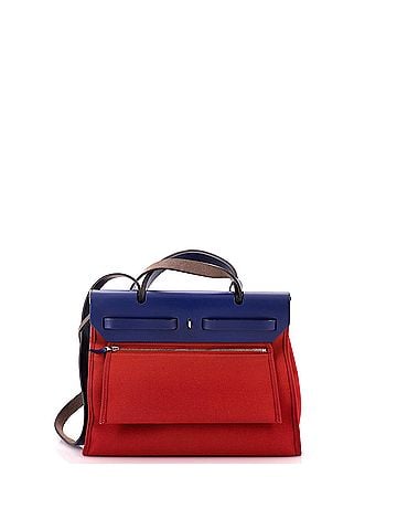 Hermès Herbag Zip Leather and Toile 31 (view 2)
