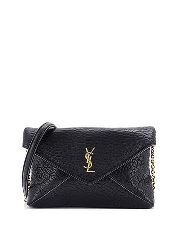 Saint Laurent Cassandra Pouch on Chain Leather Small (view 1)