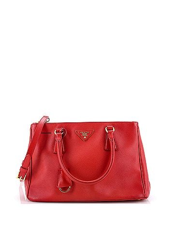 Prada Double Zip Lux Tote Saffiano Leather Small (view 1)