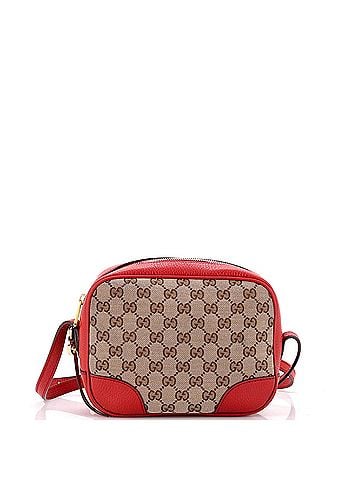 Gucci Bree Disco Crossbody Bag GG Canvas with Leather Mini (view 1)