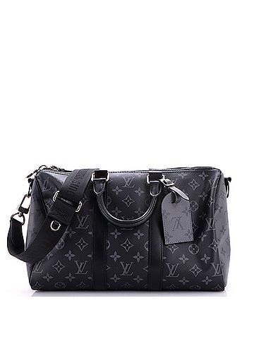 Louis Vuitton Keepall Bandouliere Bag Reverse Monogram Eclipse Canvas 35 (view 1)