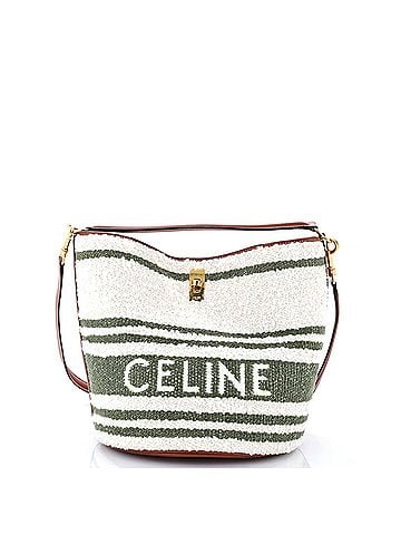 Céline Plein Soleil Bucket 16 Bag Canvas with Leather (view 1)