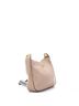 Prada 100% Leather Tan Striped Strap Zip Hobo Vitello Daino Medium One size - photo 3