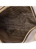 Prada 100% Leather Tan Striped Strap Zip Hobo Vitello Daino Medium One size - photo 5