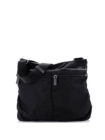 Prada Front Pocket Messenger Bag Tessuto Medium (view 1)