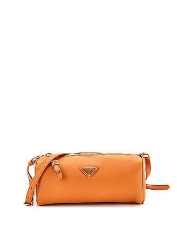 Prada Zip Buckle Pouch Shoulder Bag Leather (view 1)