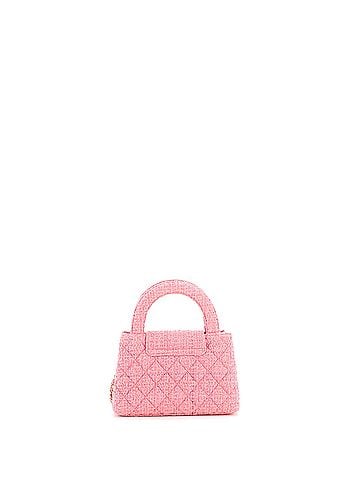 Chanel Kelly Top Handle Shopping Bag Quilted Tweed Mini (view 2)