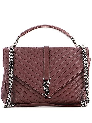 Saint Laurent Classic Monogram College Bag Matelasse Chevron Leather Large (view 1)