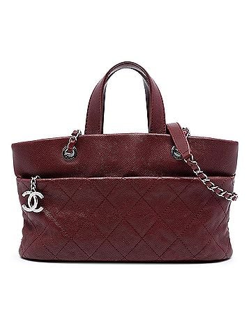 Chanel Quilted Caviar Shopping Tote (view 1)